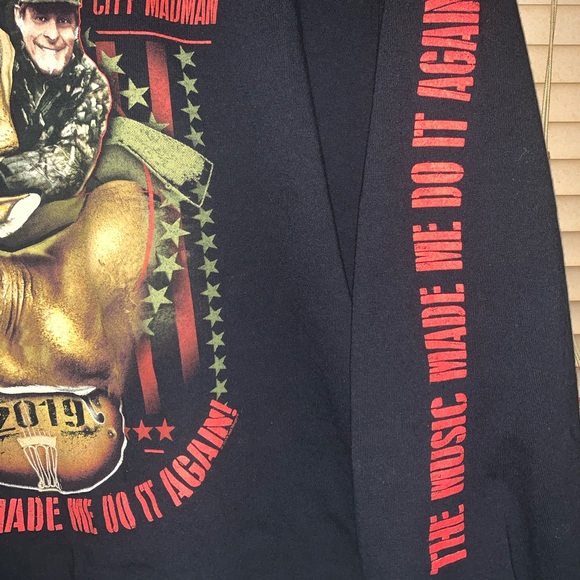 Ted Nugent concert shirt long sleeve graphic T-shirt 2019 size 2XL cotton - Picture 4 of 6